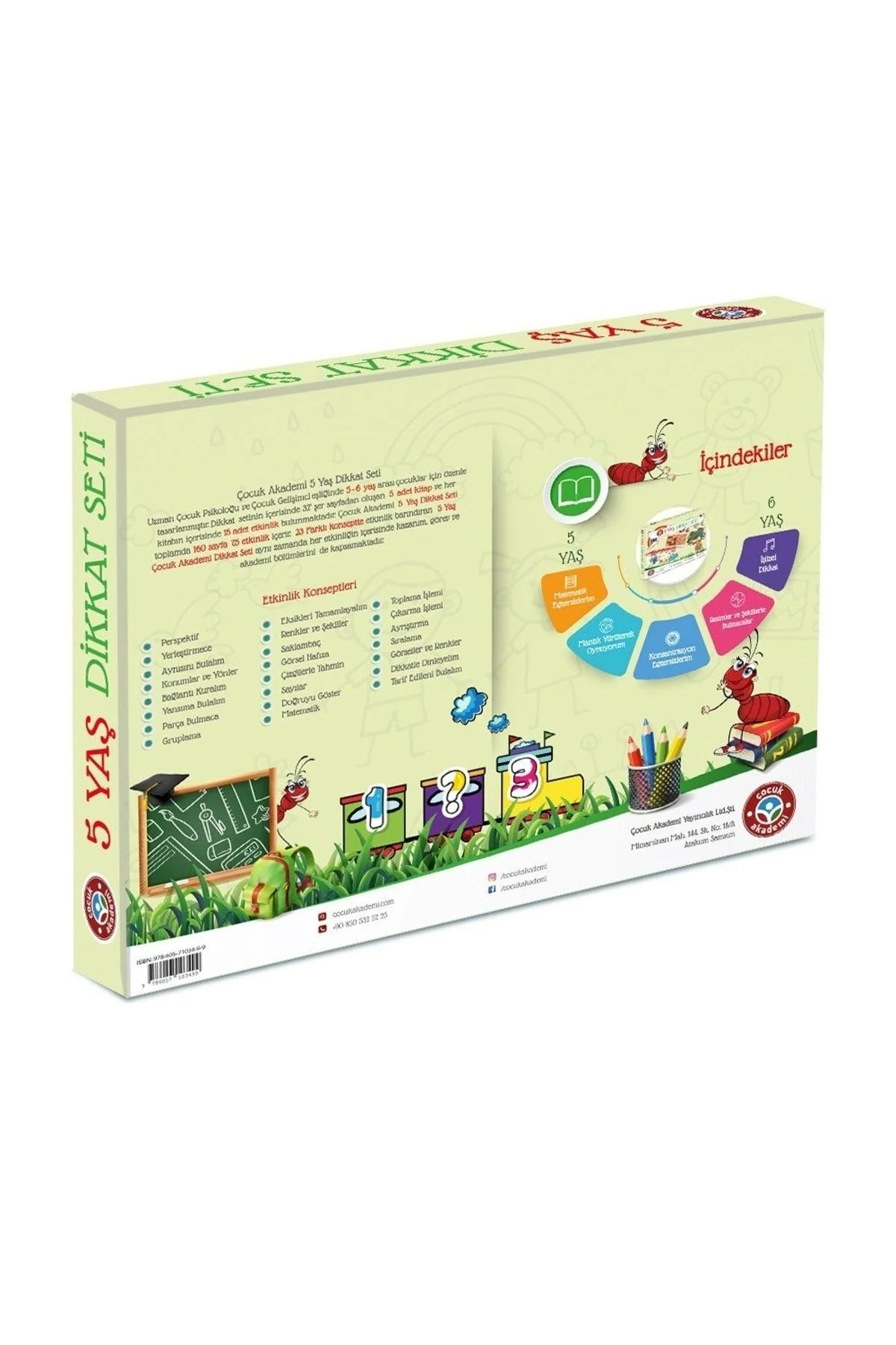 Educational activity set for 4 to 5 year olds