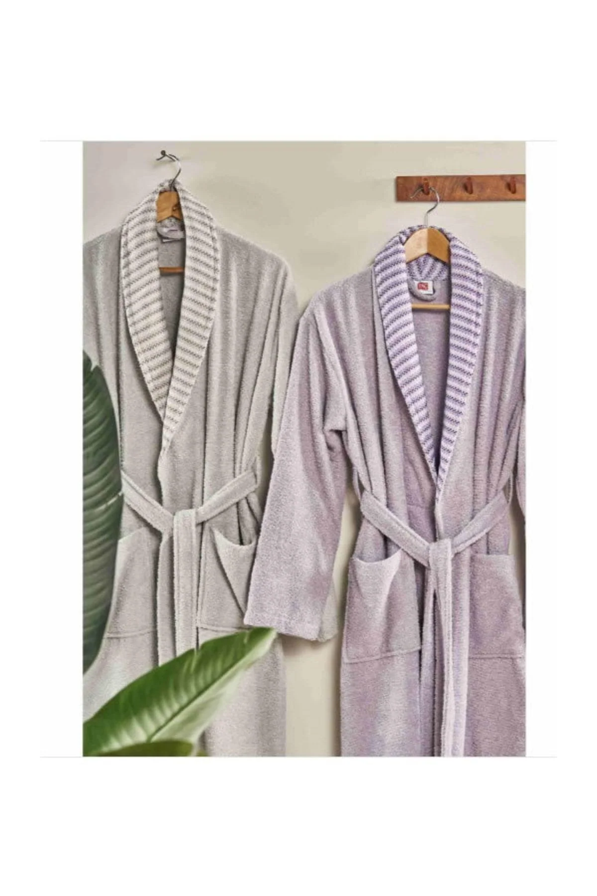 100% cotton 6-piece family bathrobe set