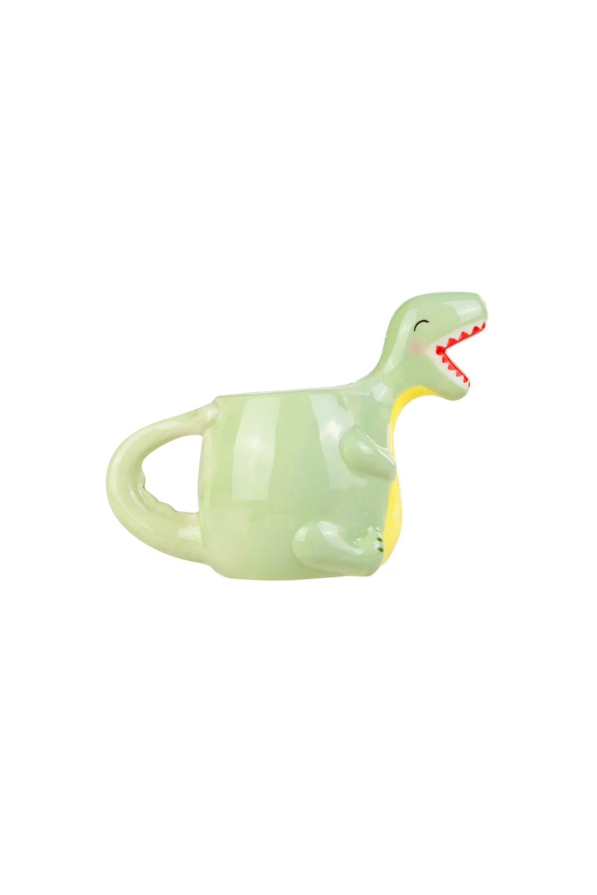 Stoneware dinosaur-themed mug set