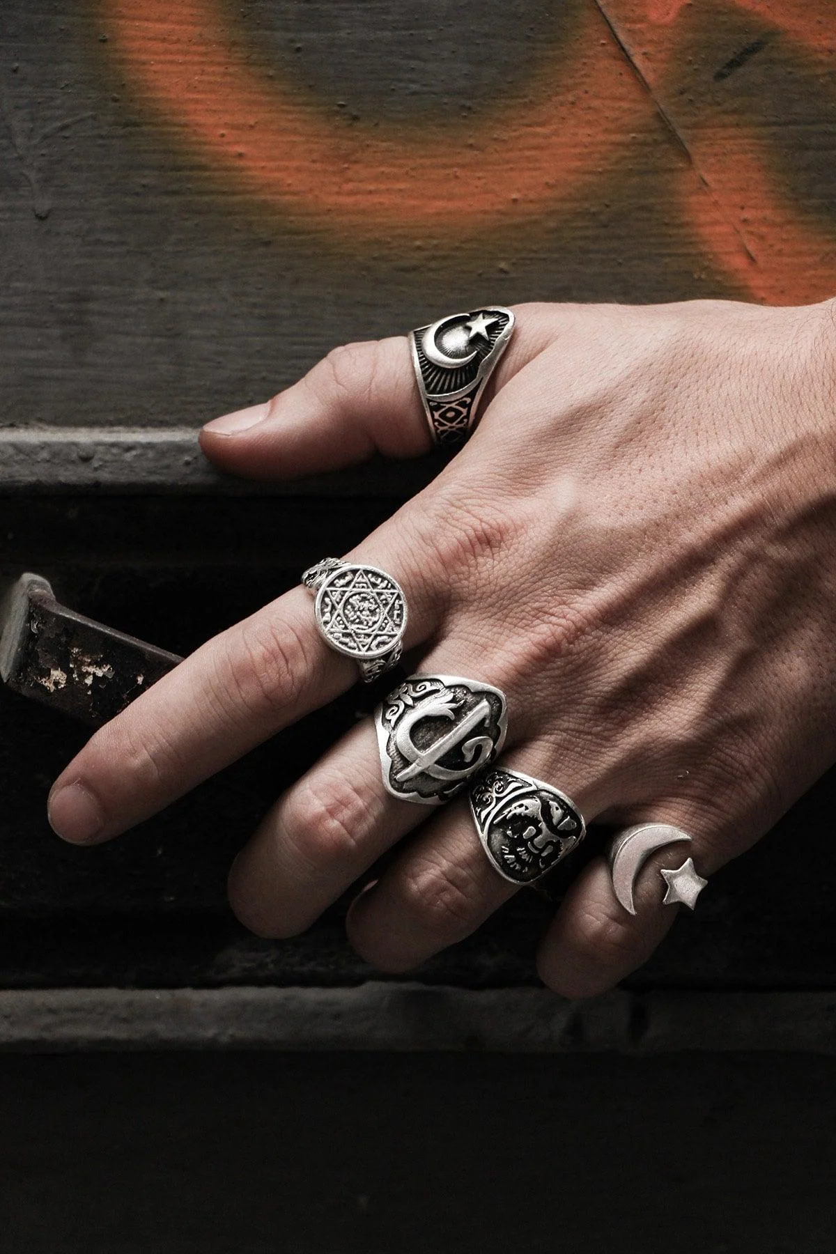 Adjustable silver plated ring set with gemstone accents