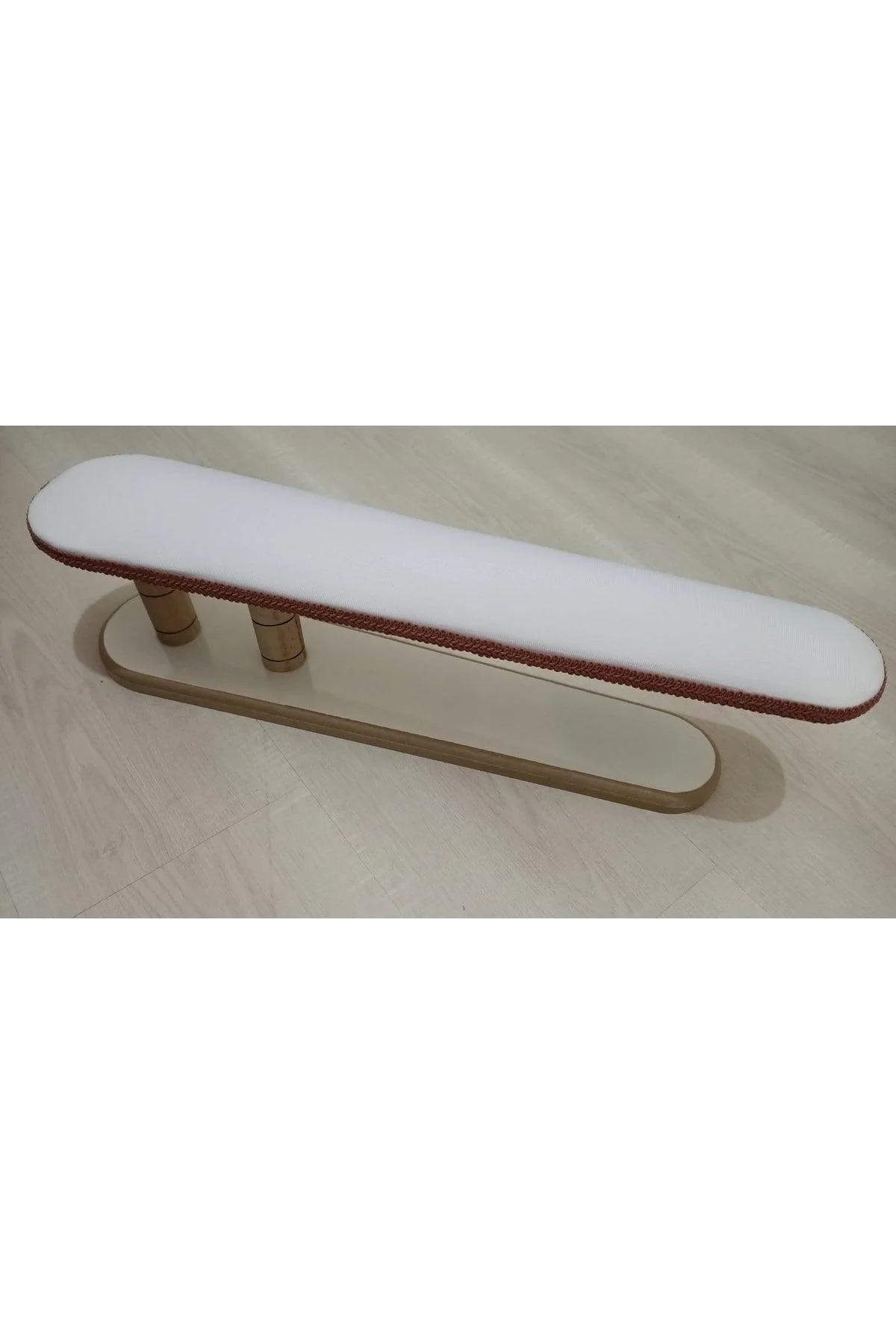 Wooden ironing pillow board with knitted cover