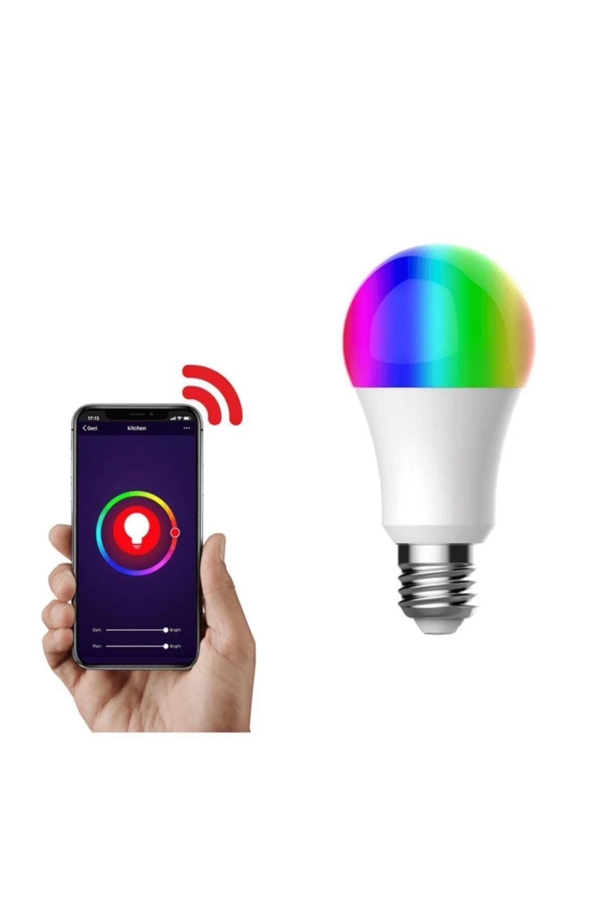 7W Wi‑Fi Smart LED Bulb with RGB and White Color Mixing