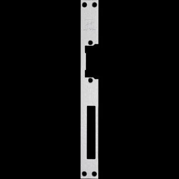 Stainless steel flat cover plate for door openers - 24mm x 250mm - DIN compatible