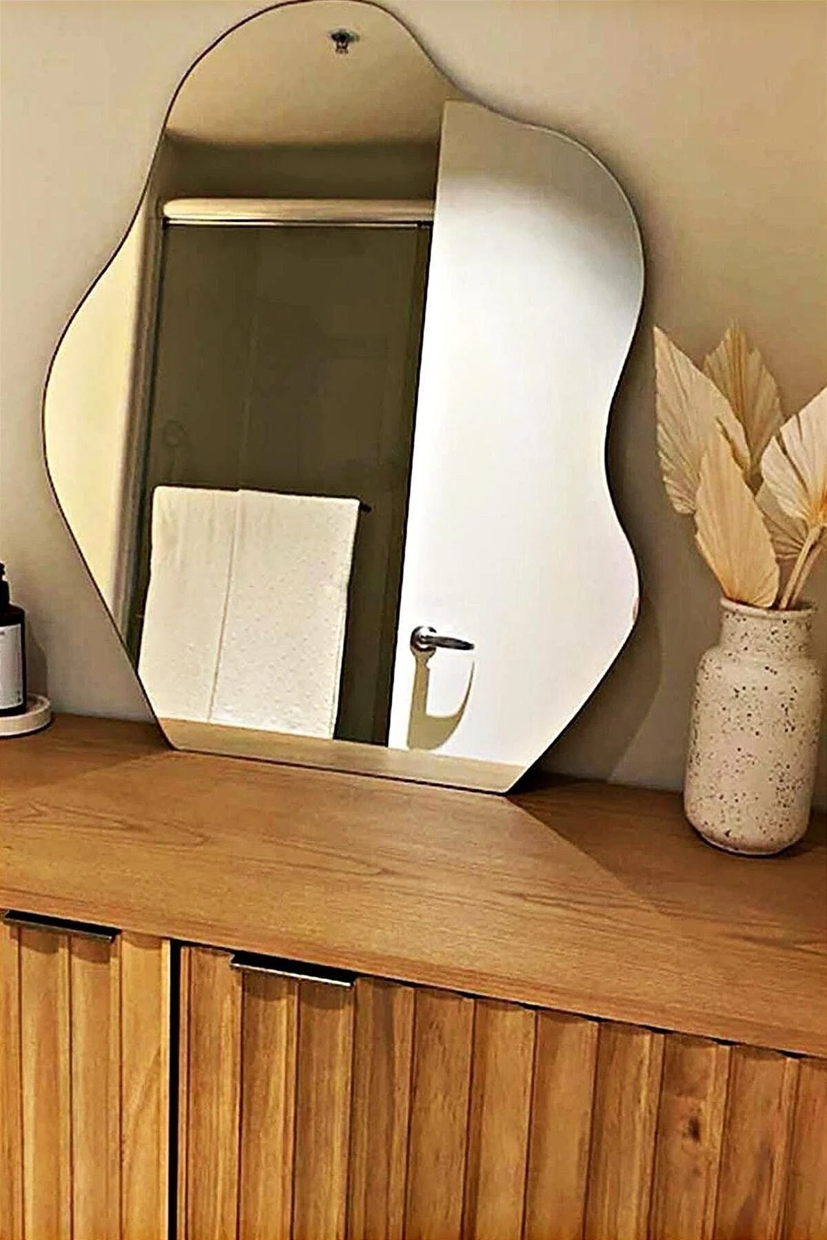 30x35 cm Asymmetric Frameless Wall Mirror