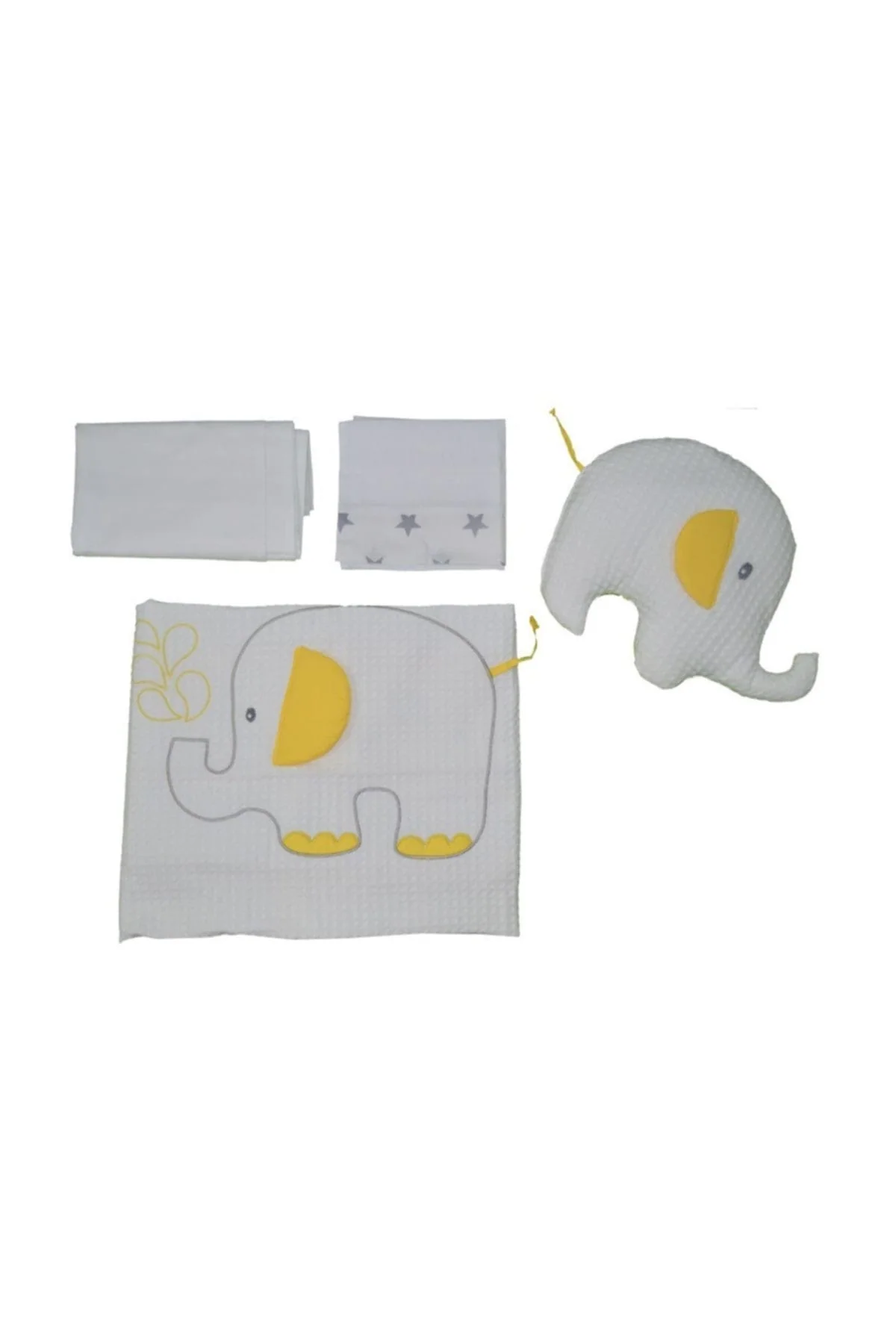 Soft Cotton Piqué Baby Bed Set in Moon Design