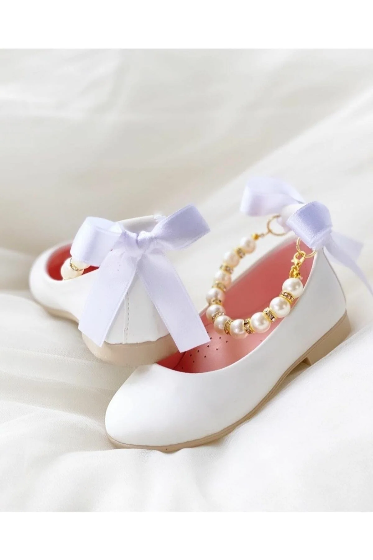 Handmade girls' babet shoes with orthopedic insole
