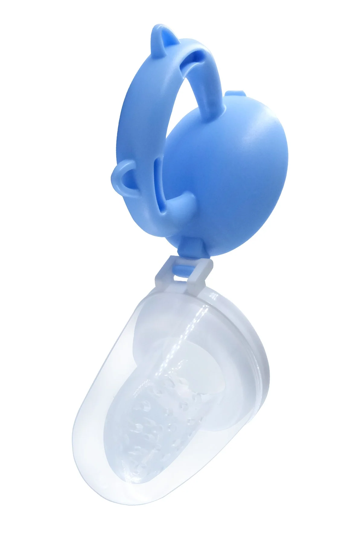 Silicone baby teether and solid food feeder