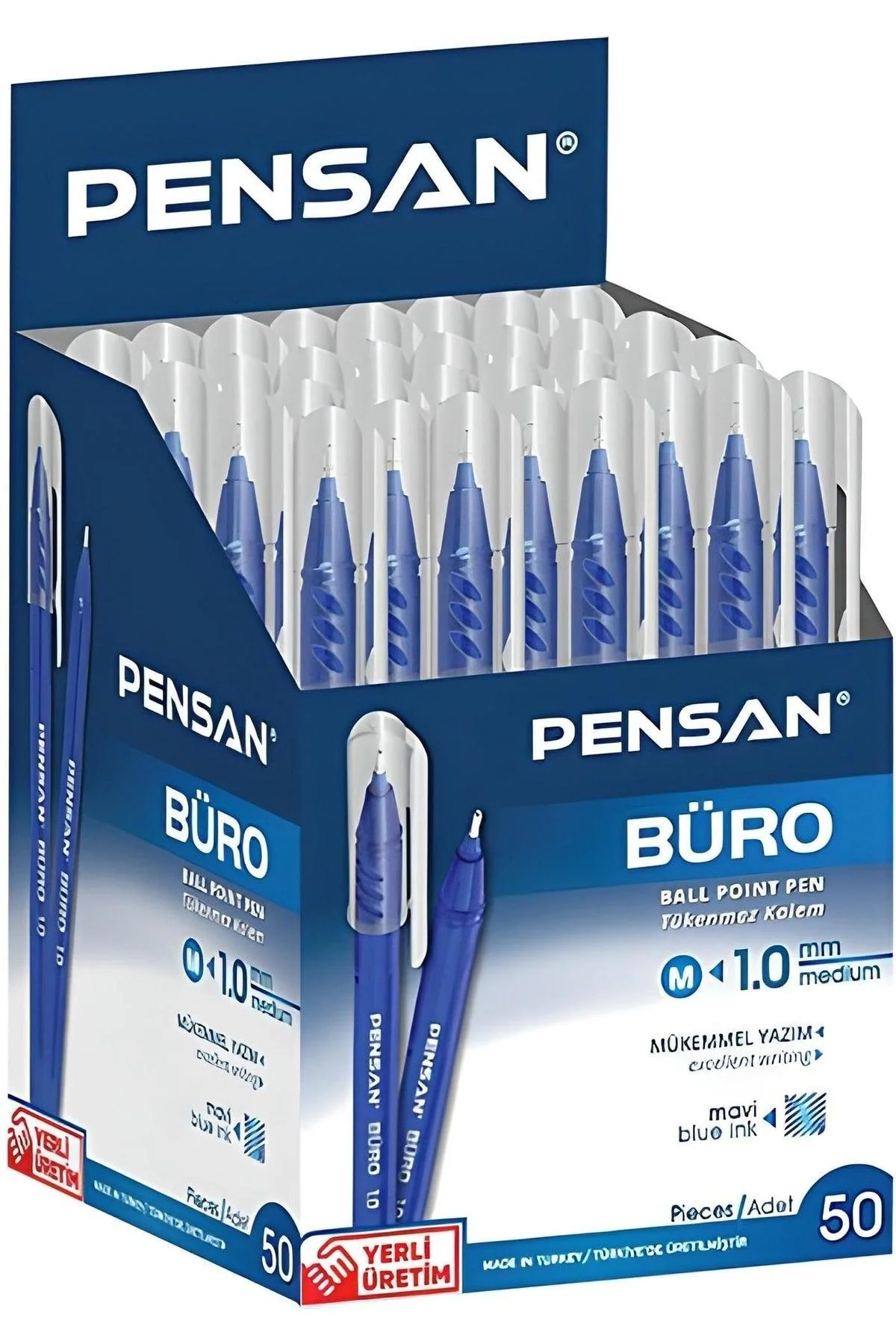 Bulk Pack of 50 Ballpoint Pens – Standard Ink