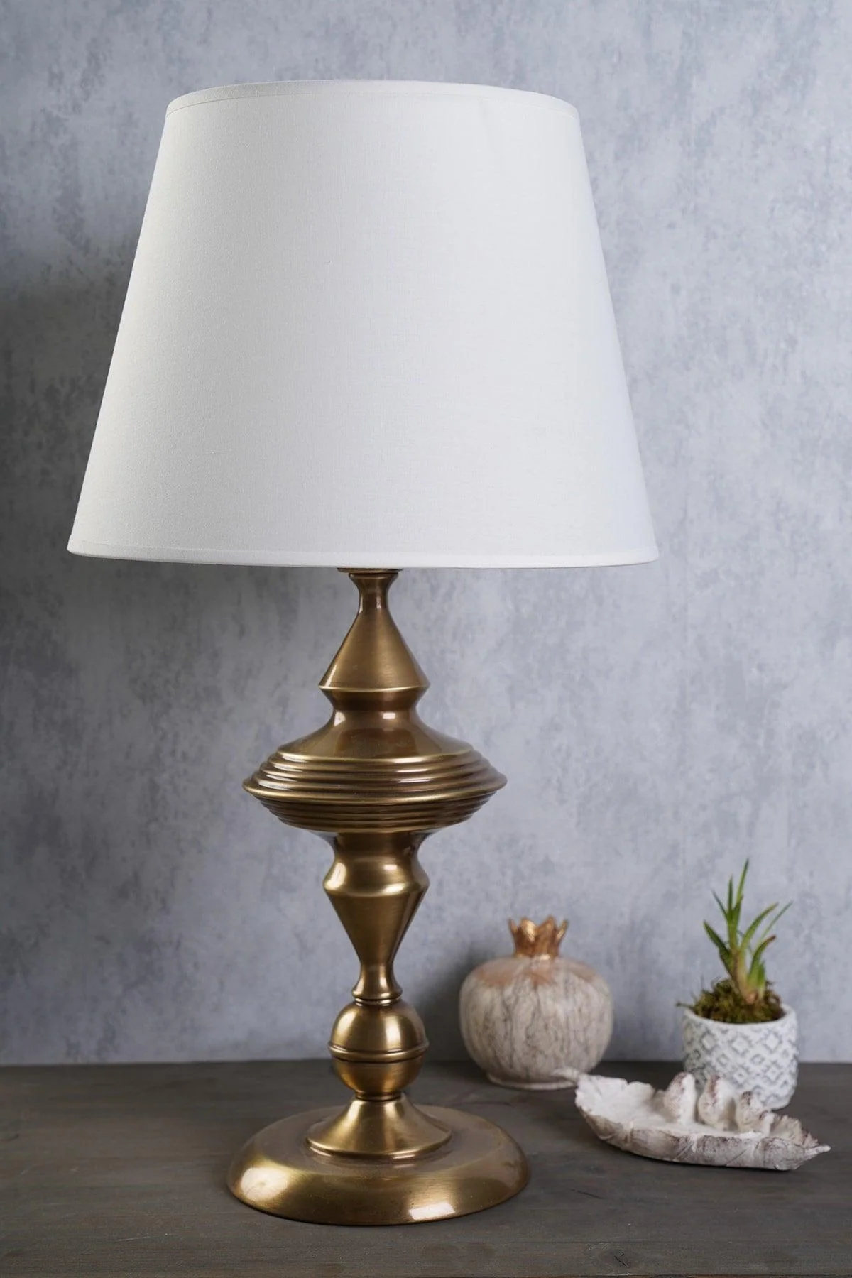 White Tumbled Lampshade with Adjustable Pendant