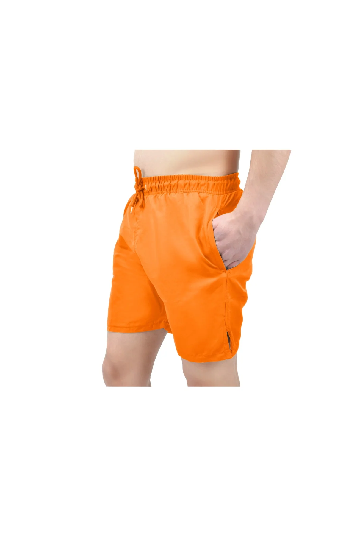 Men's Quick-Dry Marine Shorts in Black Polyester