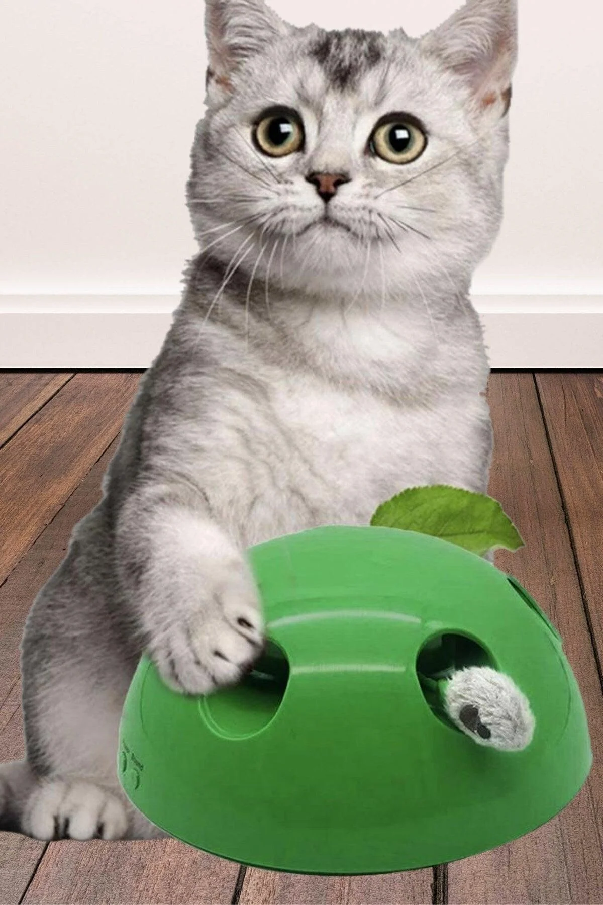 Automatic Battery-Powered Interactive Cat Toy with 360-Degree Motion