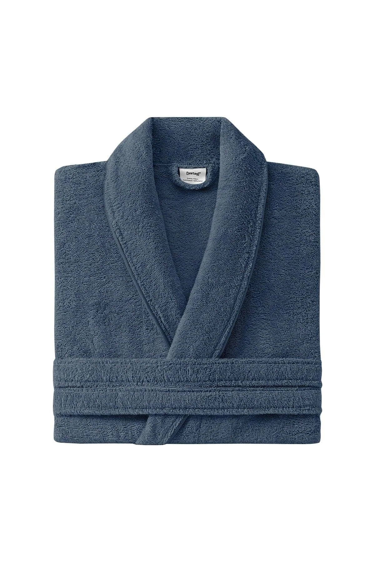 Navy Blue 100% Cotton Bathrobe – Highly Absorbent, Soft & Durable for Everyday Use