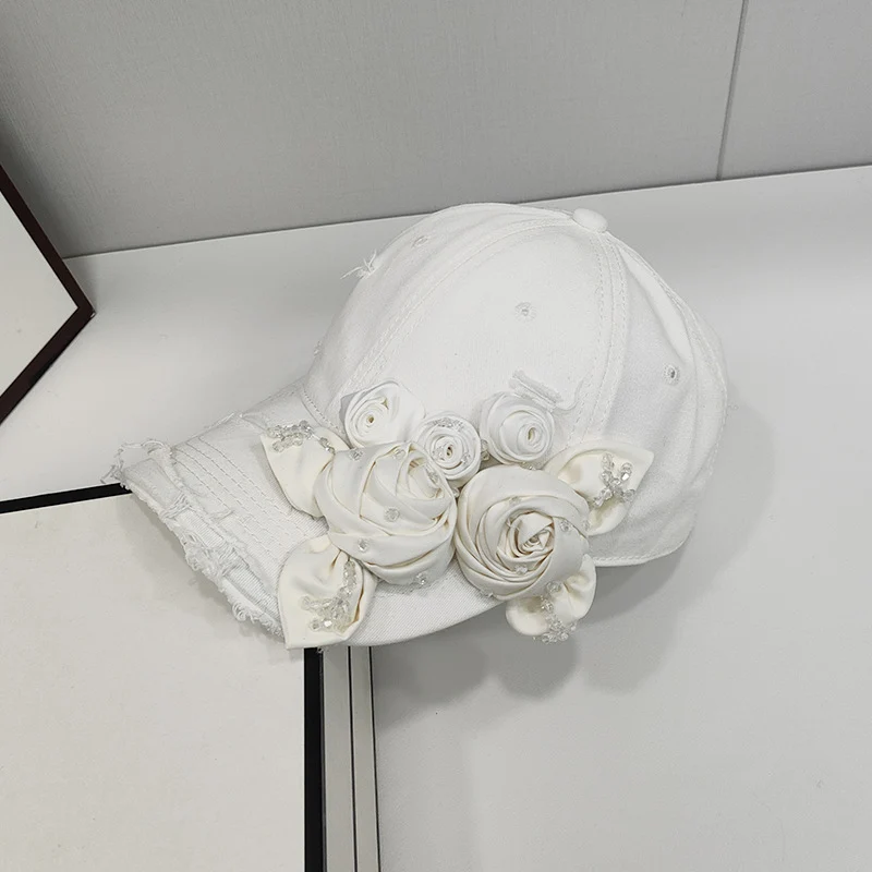 Beige & Black Adjustable Windproof Hat for Women