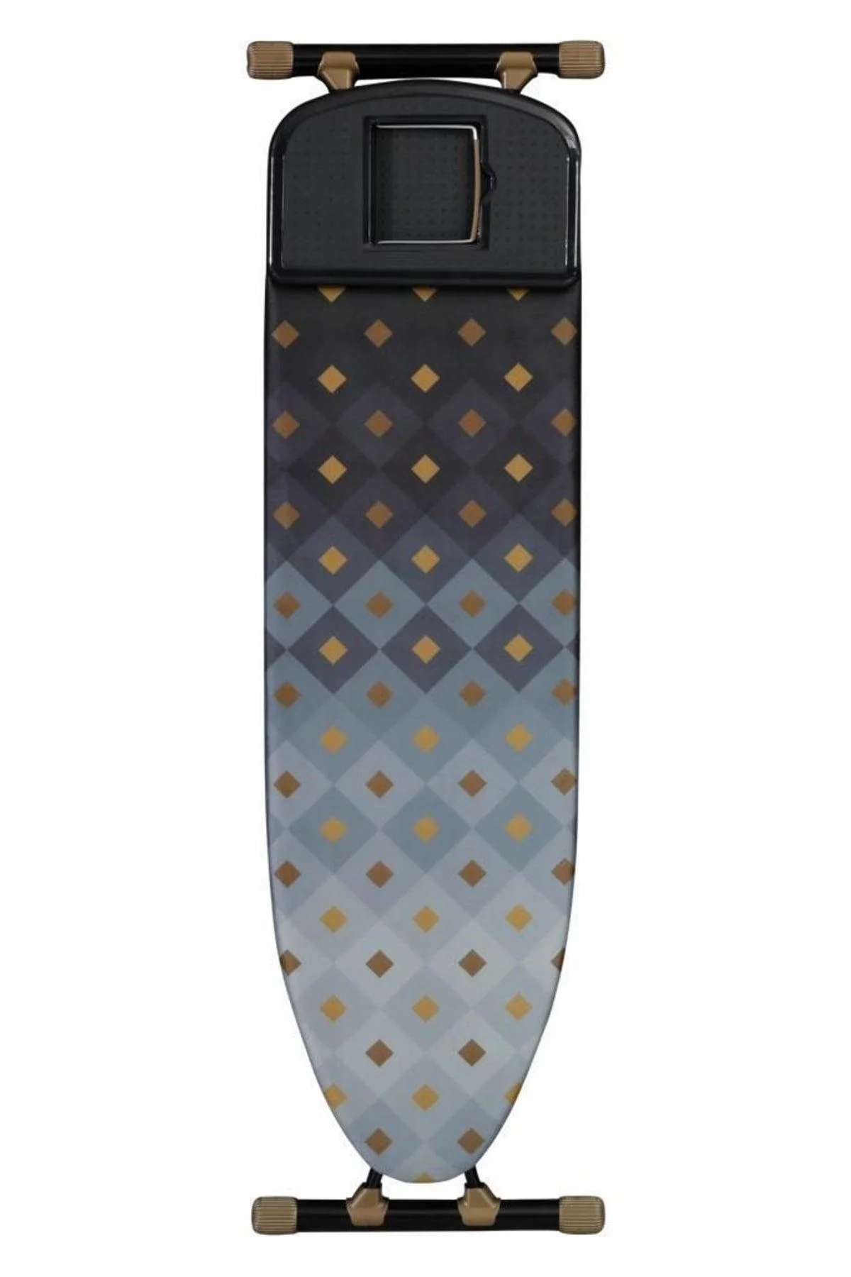 Adjustable Height Ironing Board with Steam Function and Iron Rest