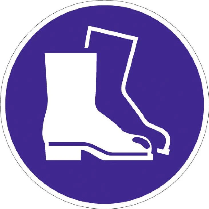200mm Plastic Safety Foot Guard – ASR A1.3 & DIN EN ISO 7010 Certified