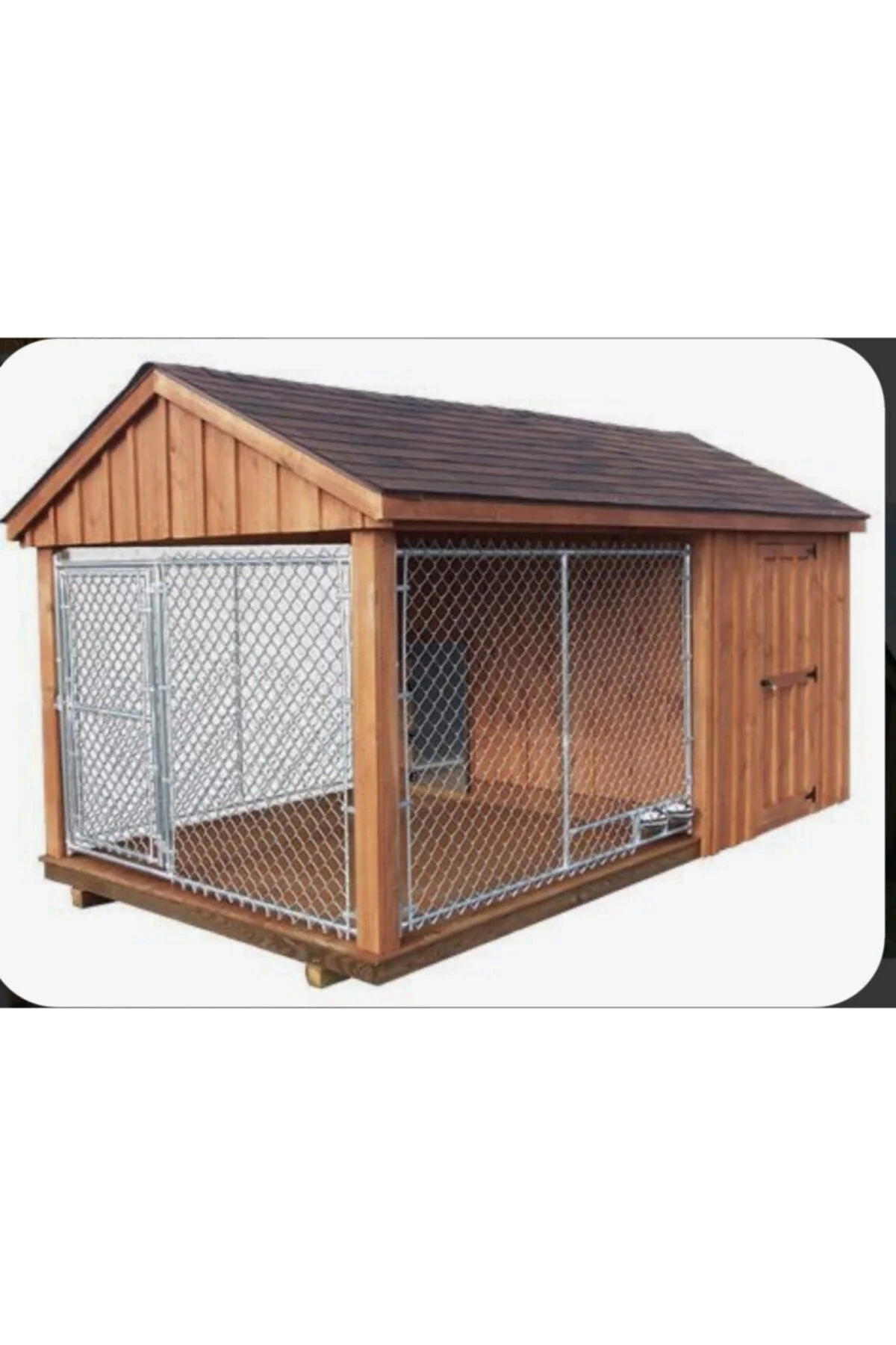 Outdoor Wooden Dog Kennel, 120x200x150 cm
