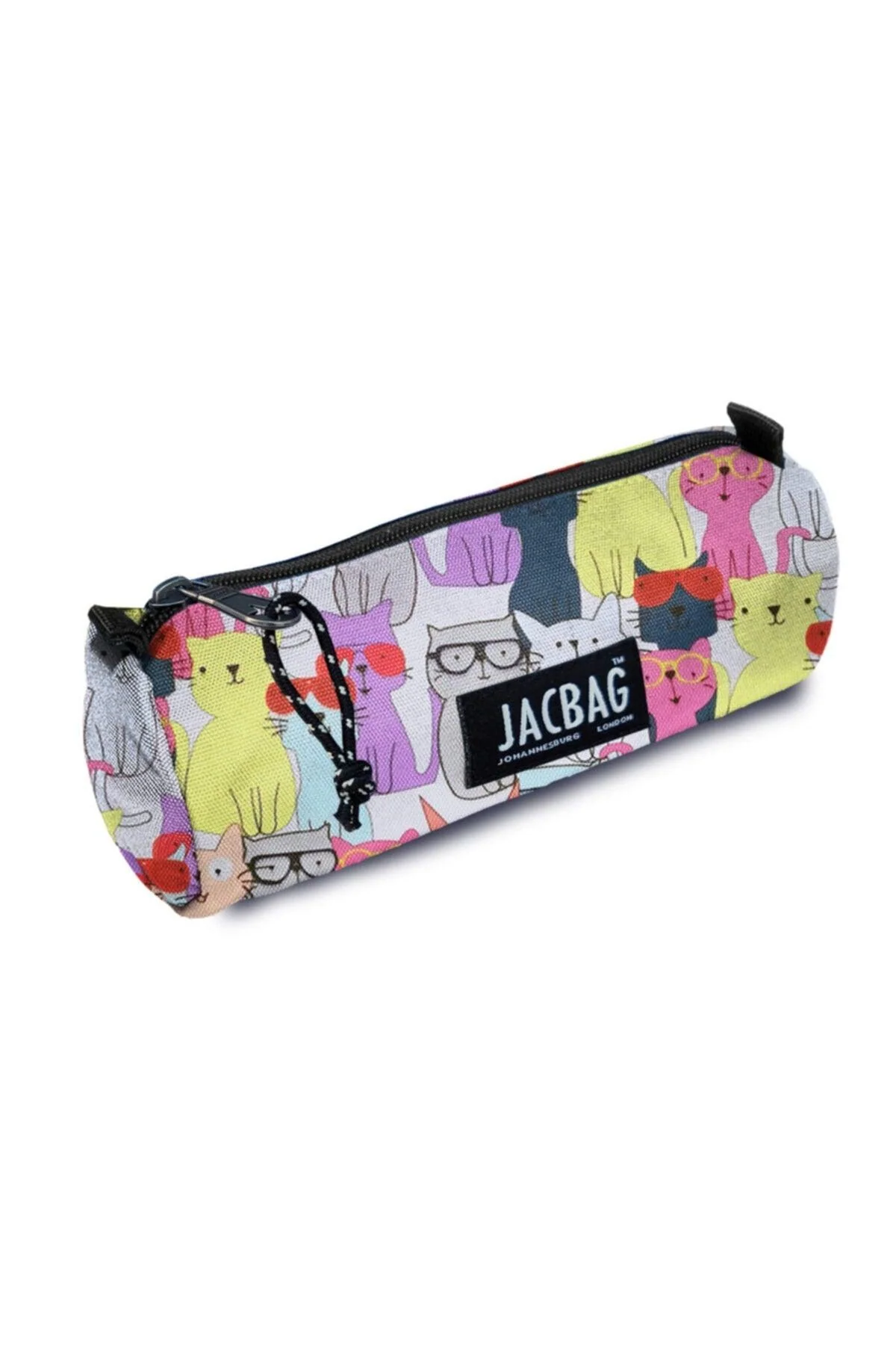 Large Cylindrical Zippered Pencil Case – 20×8×8 cm