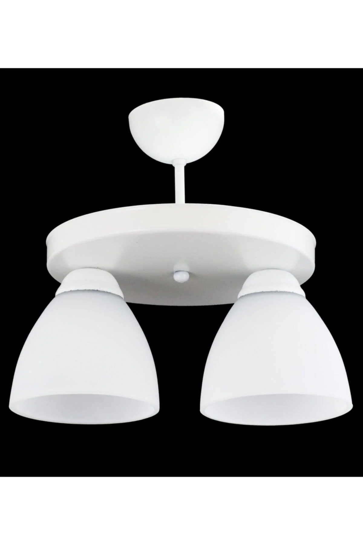 Round white modern sport chandelier E27 metal glass
