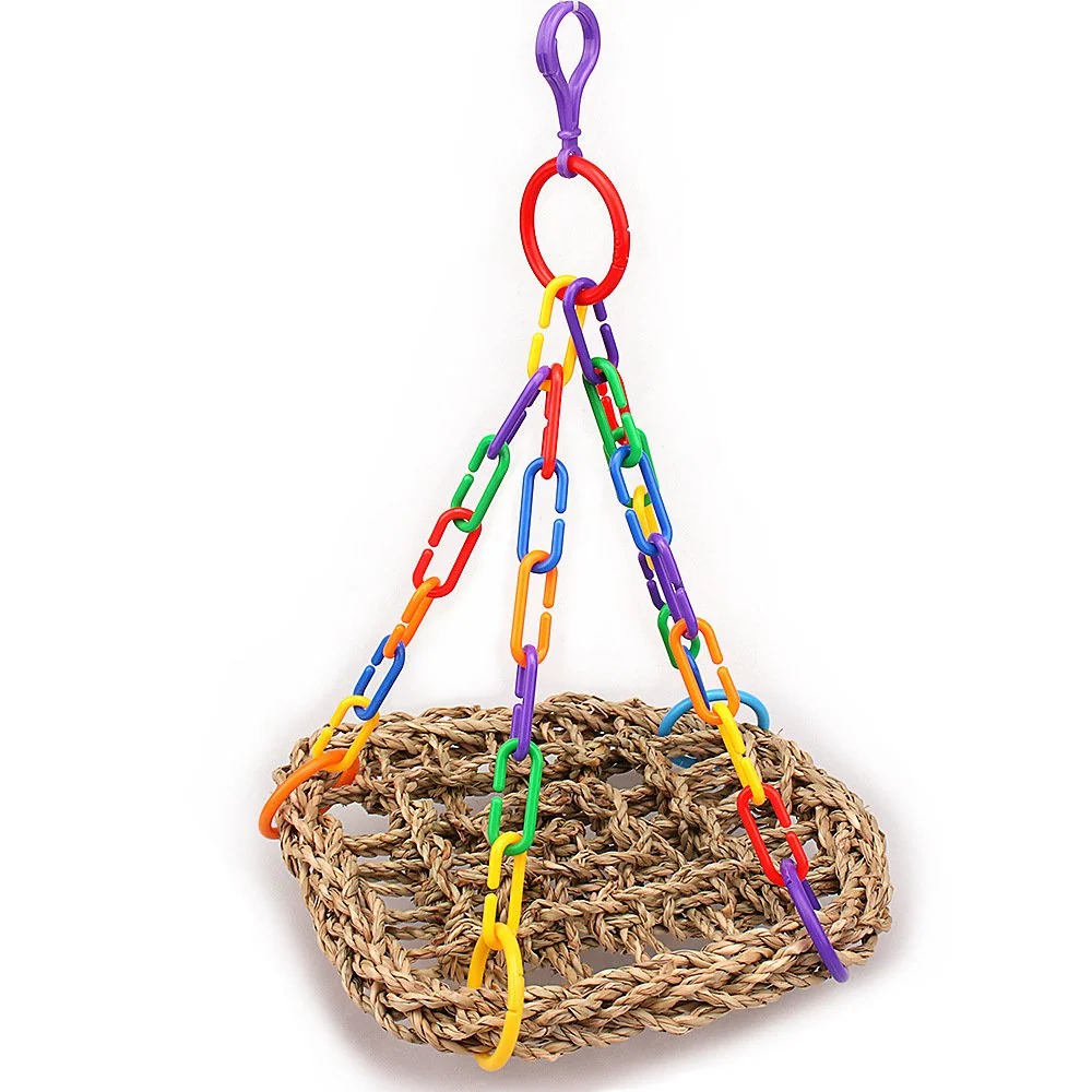 Bird Grass Net Parrot Swing Hammock