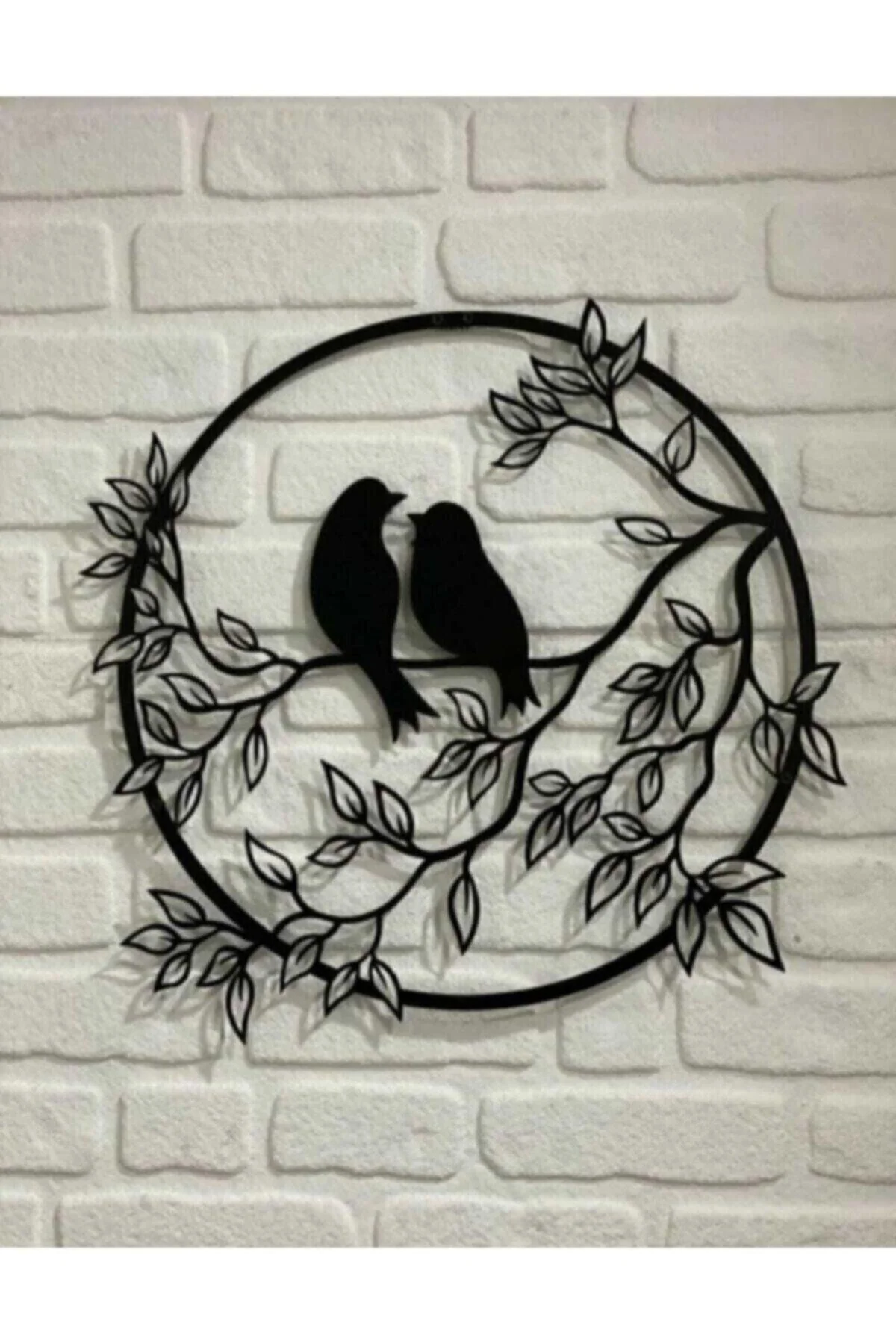 Modern Black MDF Bird Wall Decoration Decal