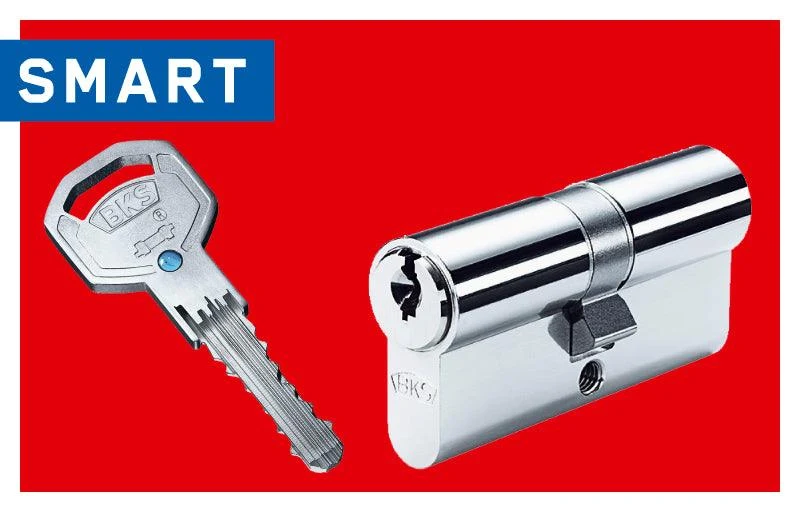 5-element reversible safety cylinder with brand protection system