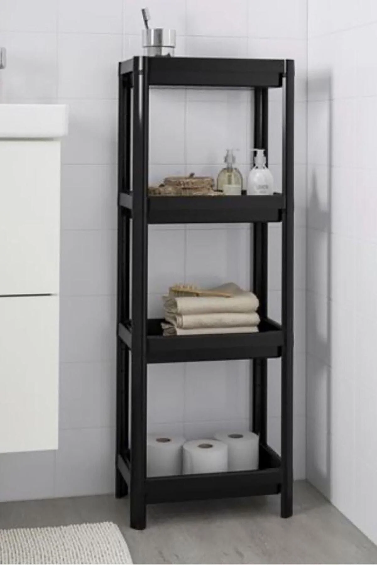 Decorative wall-mounted multi-purpose shelving unit