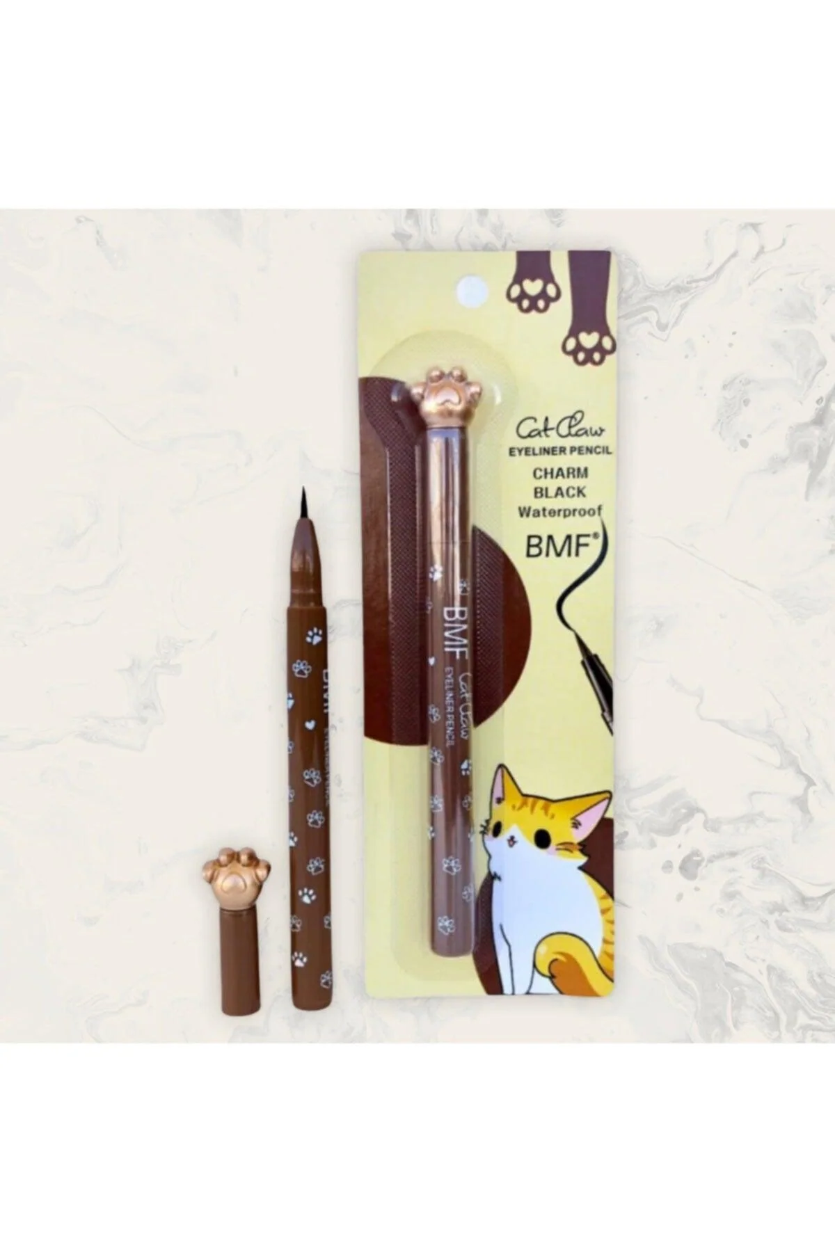 Black Cat‑Style Liquid Eyeliner with Fine Tip
