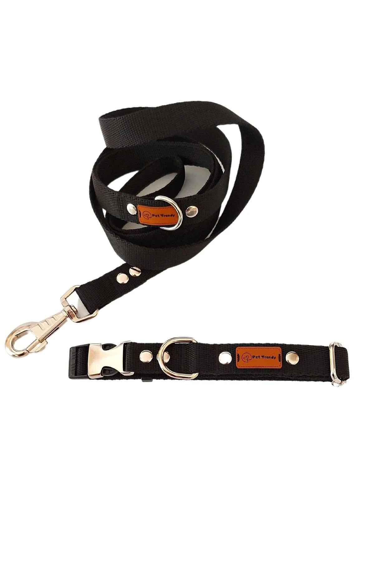 Durable collar and leash set for small to medium dogs