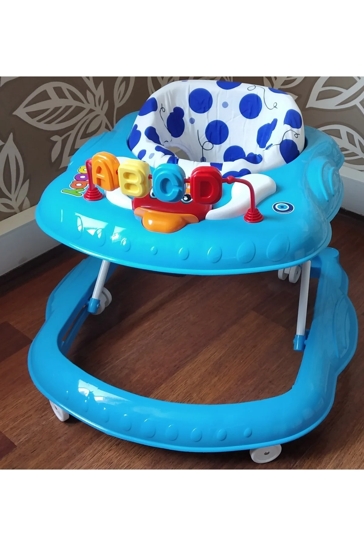 Musical baby walker with colorful lights and orthopedic seat
