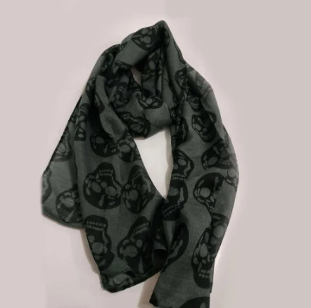 Boho Chic Skull Print Scarf