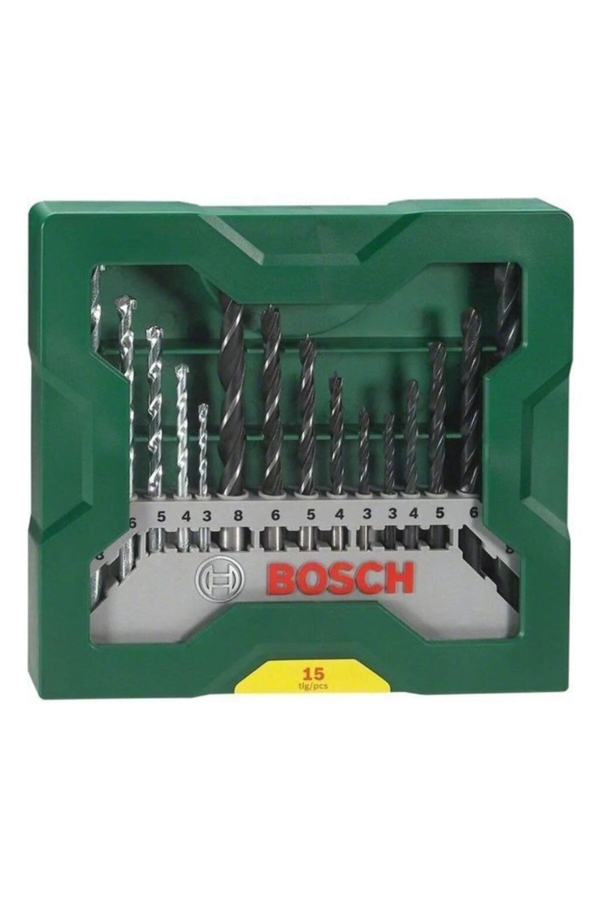 15-piece drill bit set for cordless screwdriver