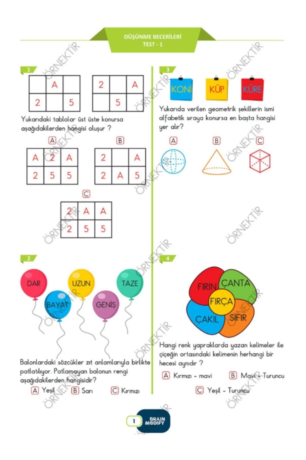 New Generation Question Bank for Grade 2 Students - Mental Development Skills