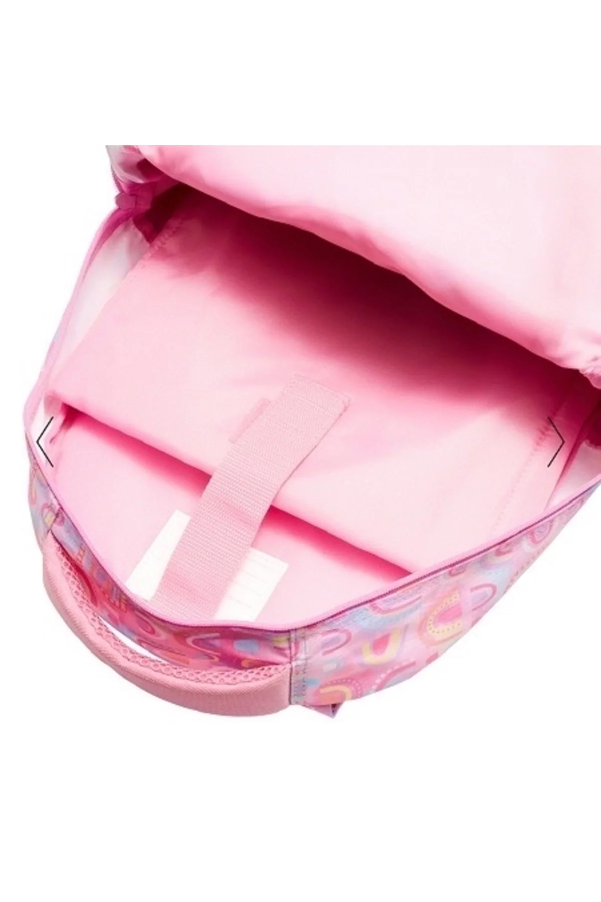 3-compartment school backpack with attachable lunch box and fun prints