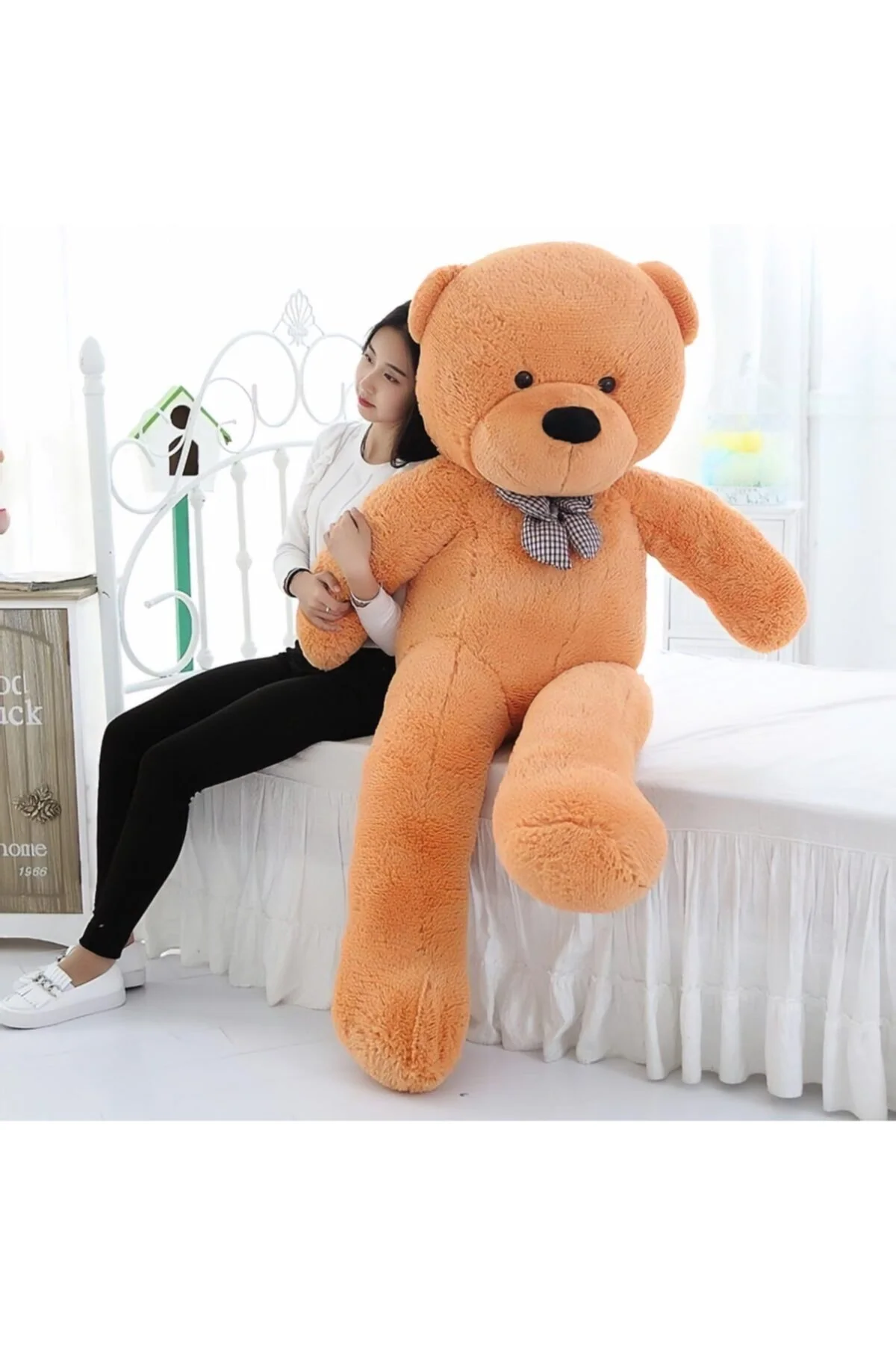 160cm light brown plush teddy bear