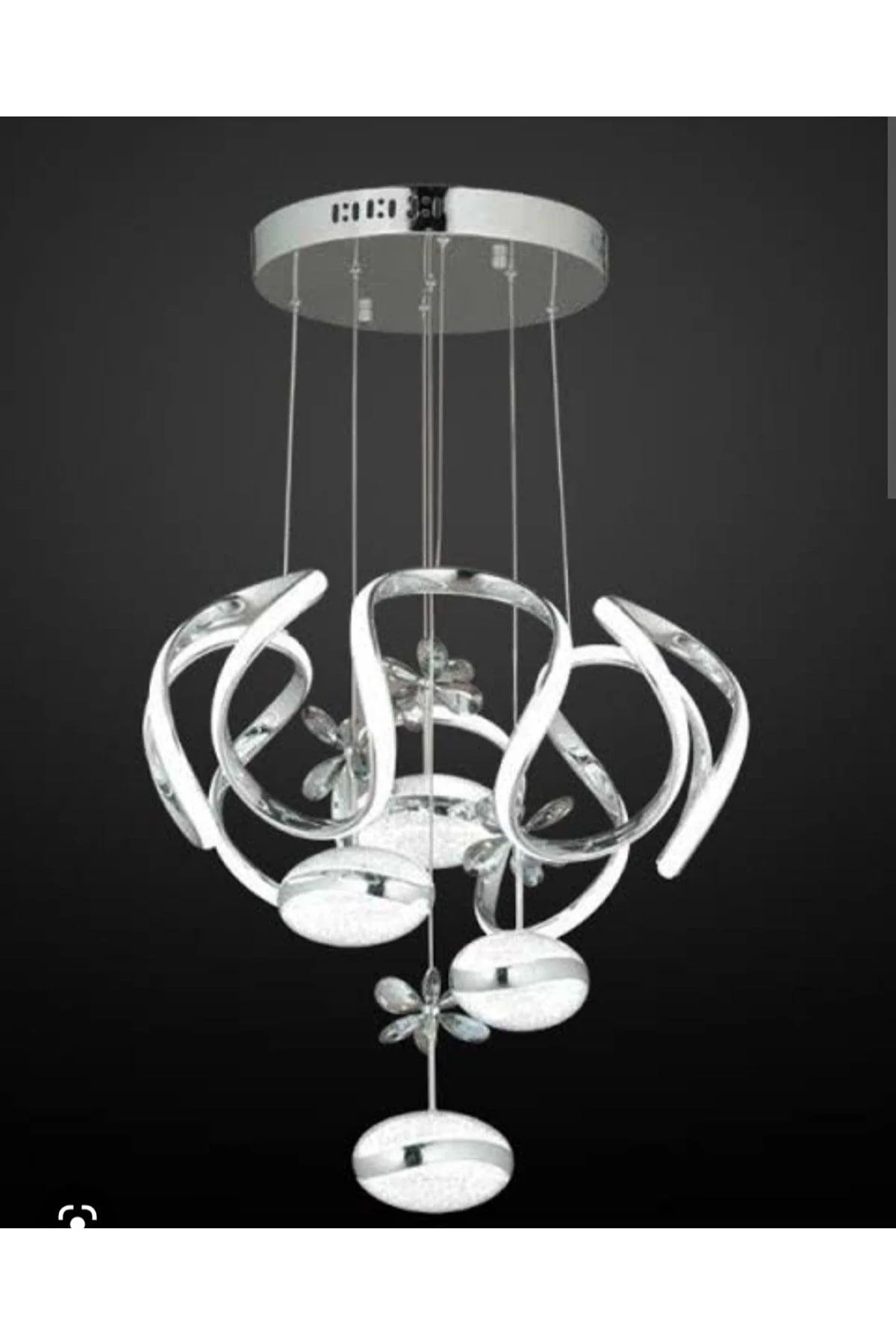 LED chandelier with white and daylight tones