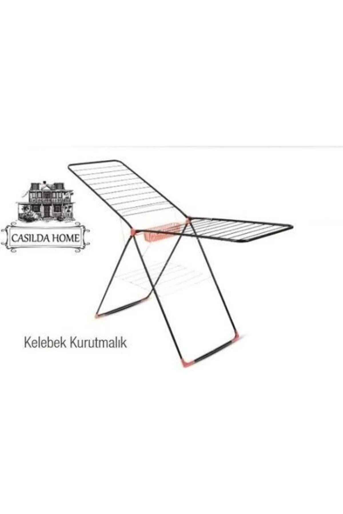 Foldable butterfly‑style laundry hanger – compact 70 × 90 cm with 21.5 m capacity