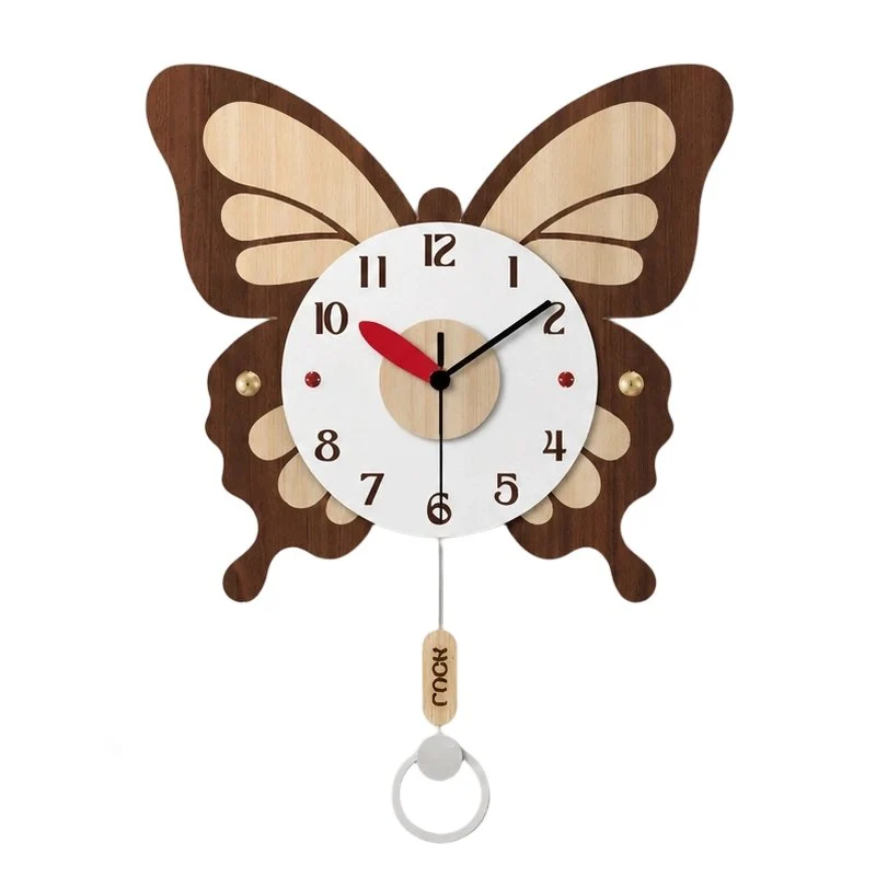 Butterfly Wall Clock Farmhouse Decor