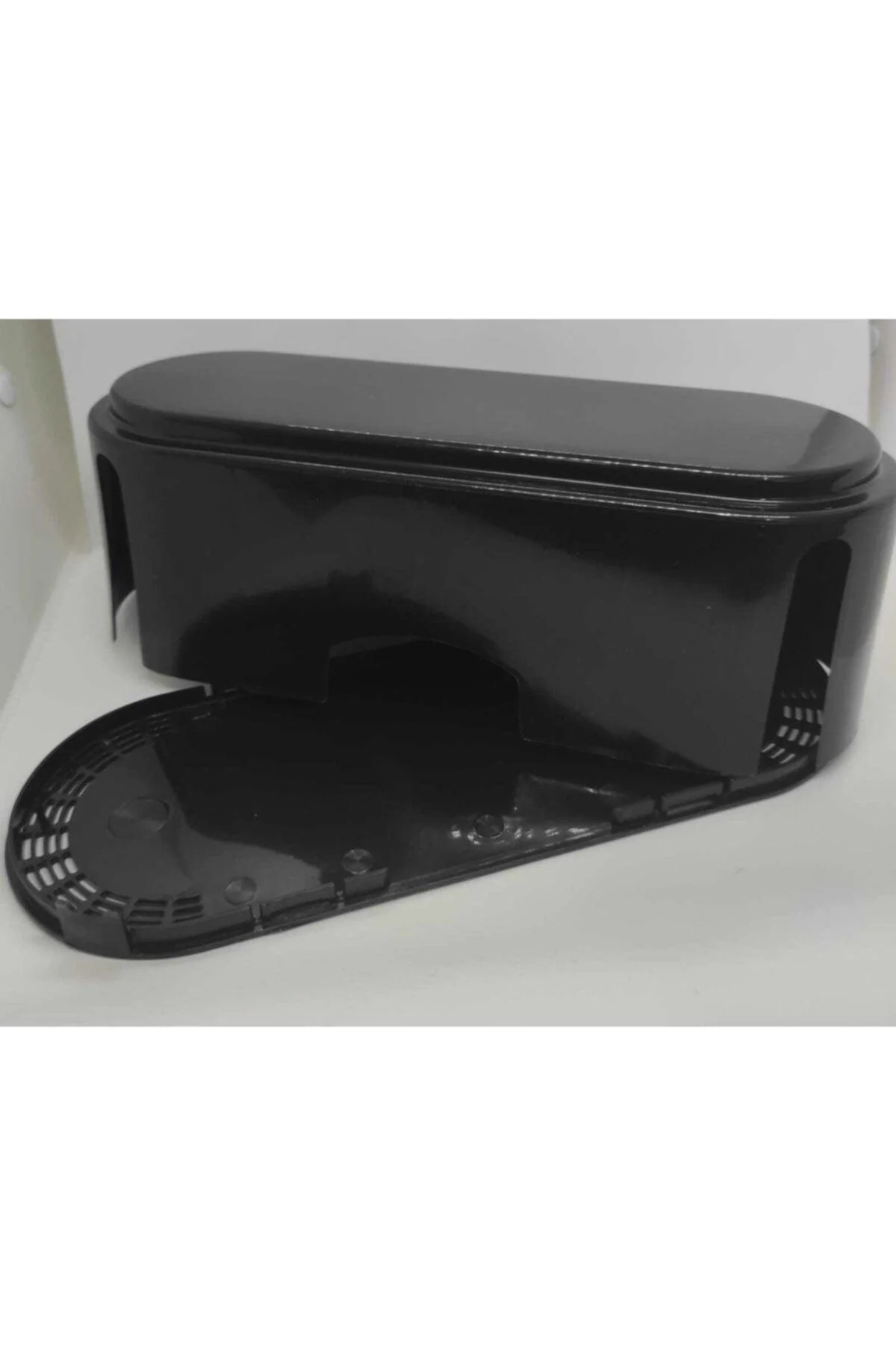 Black cable management box to hide wires