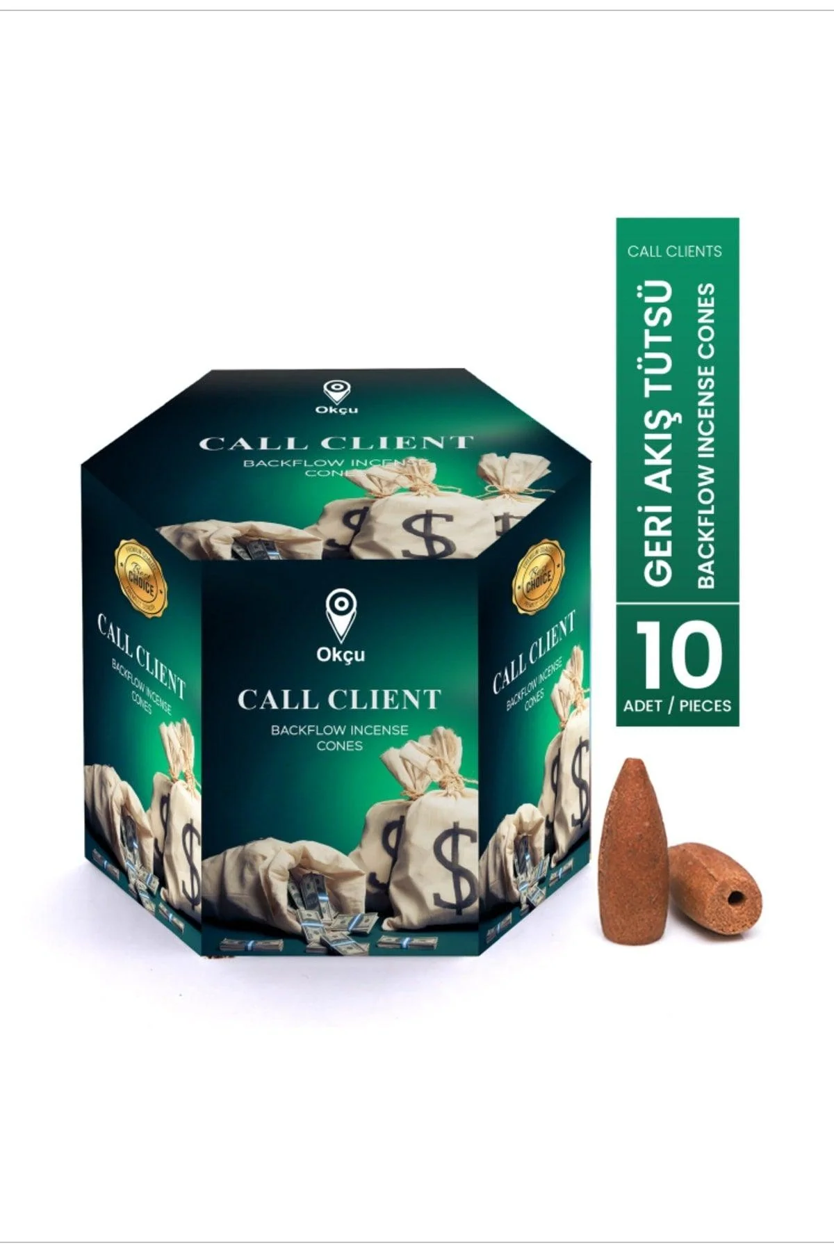 Backflow incense cones 10 pack – calming calluna heather blend