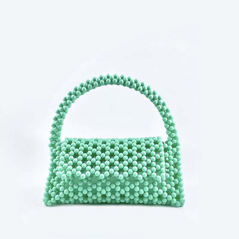 Candy-Colored Handmade Beaded Handbag