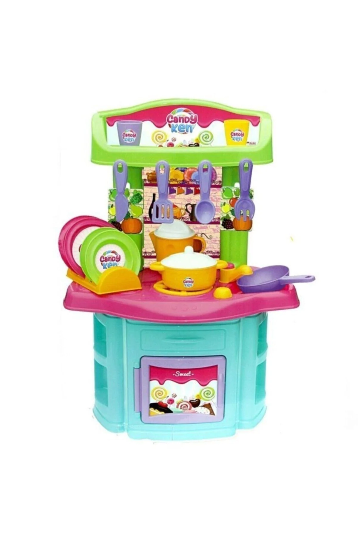16-piece toy kitchen set for children with accessories