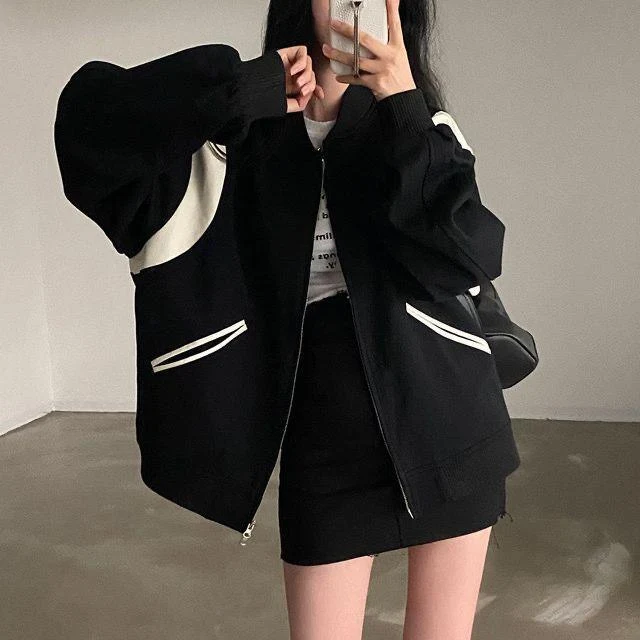 Casual Oversized Student Baseball Jacket