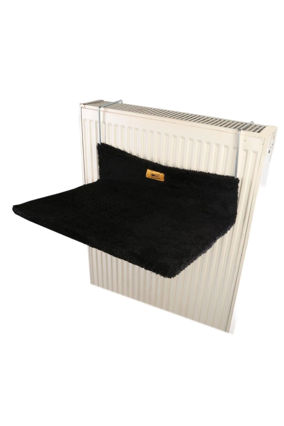 Foldable Heated Cat Bed with Honeycomb Core – Black, 50 × 40 cm
