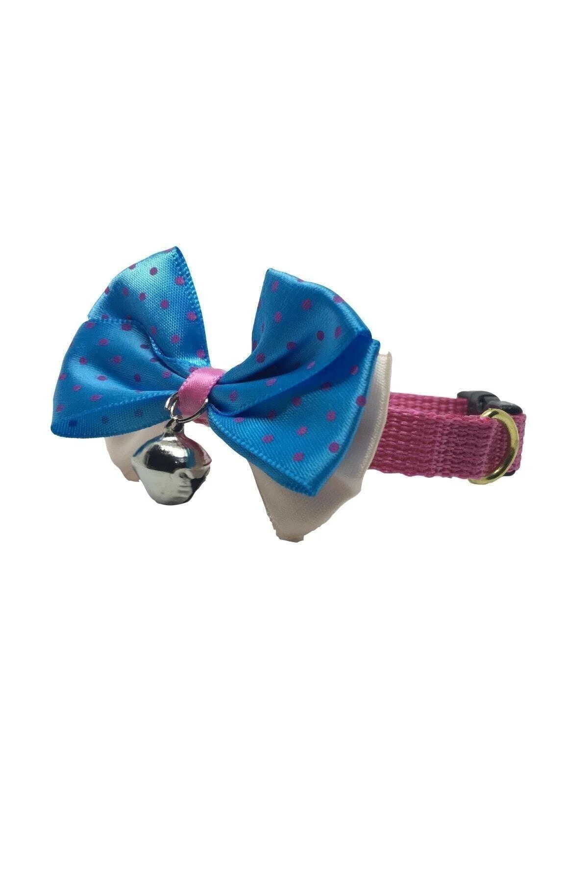 Soft fabric cat collar with adjustable fit