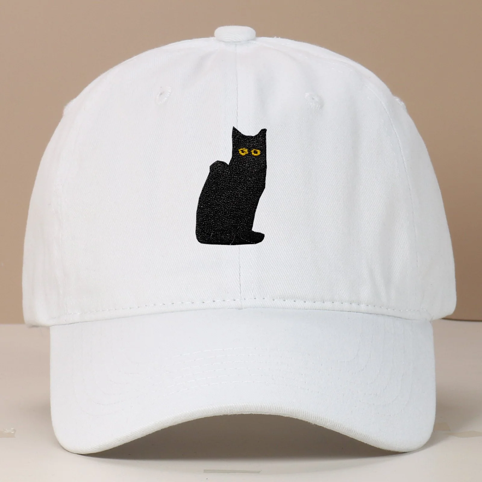 Cat Embroidered Cap