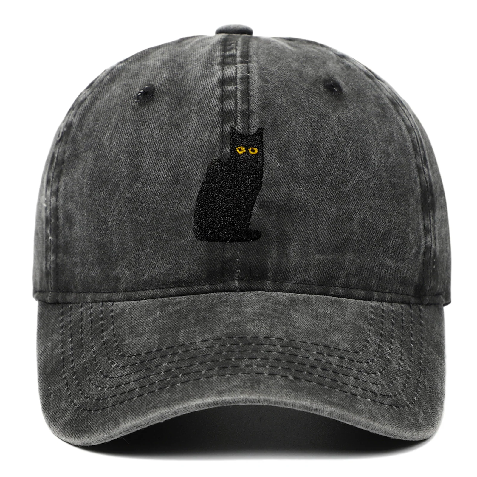 Cat Embroidered Cap