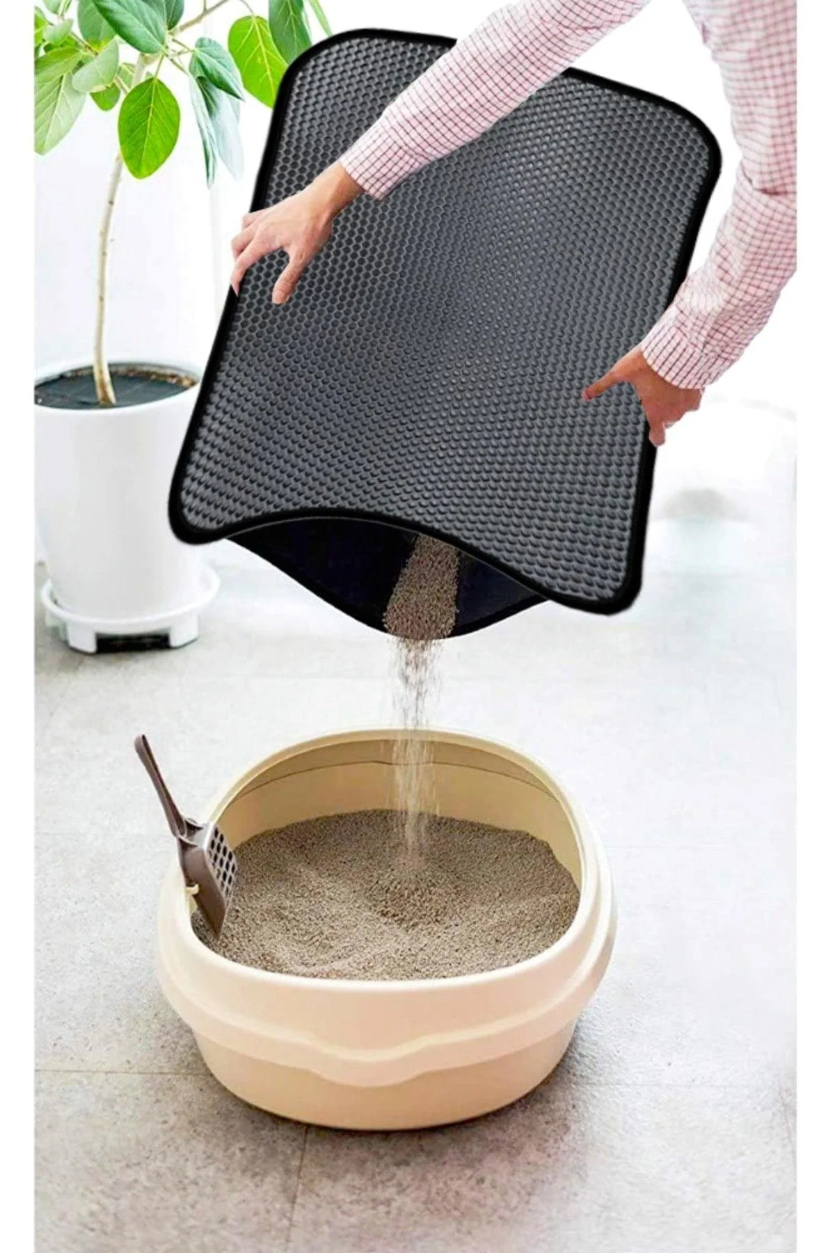 Cat Litter Mat – 40 × 60 cm, Non‑Slip