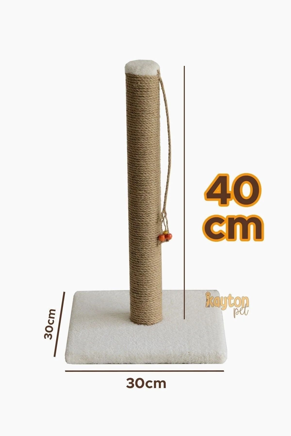 Beige jute hemp cat scratching board