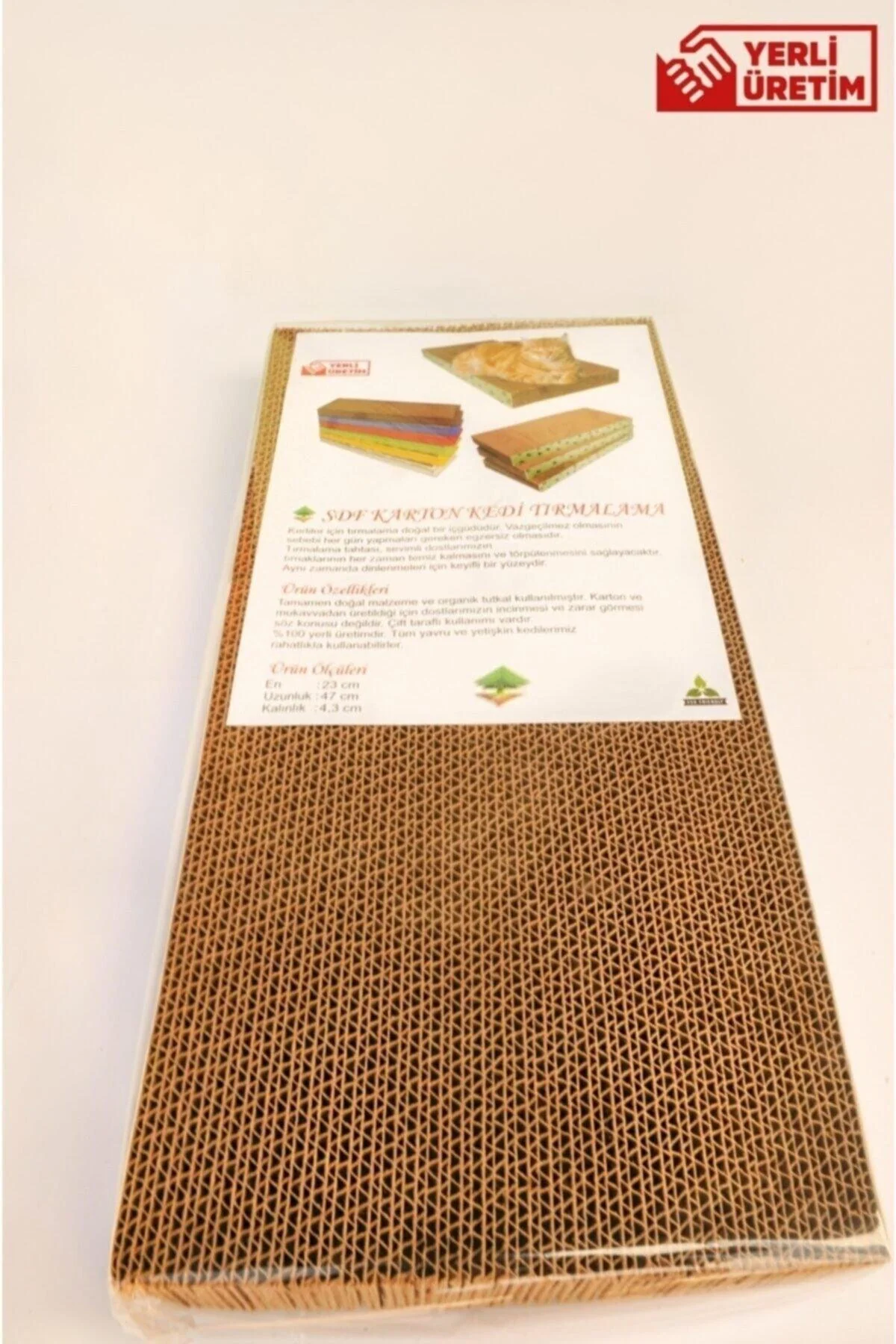 Double-sided cardboard cat scratching pad
