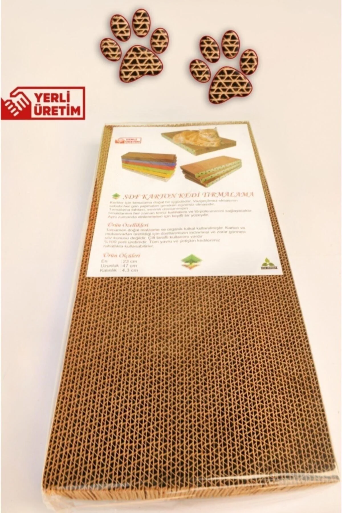 Double-sided cardboard cat scratching pad
